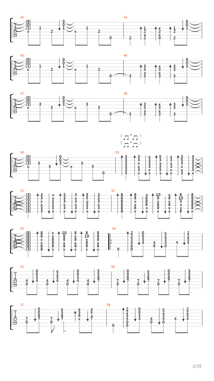 Southern Point吉他谱