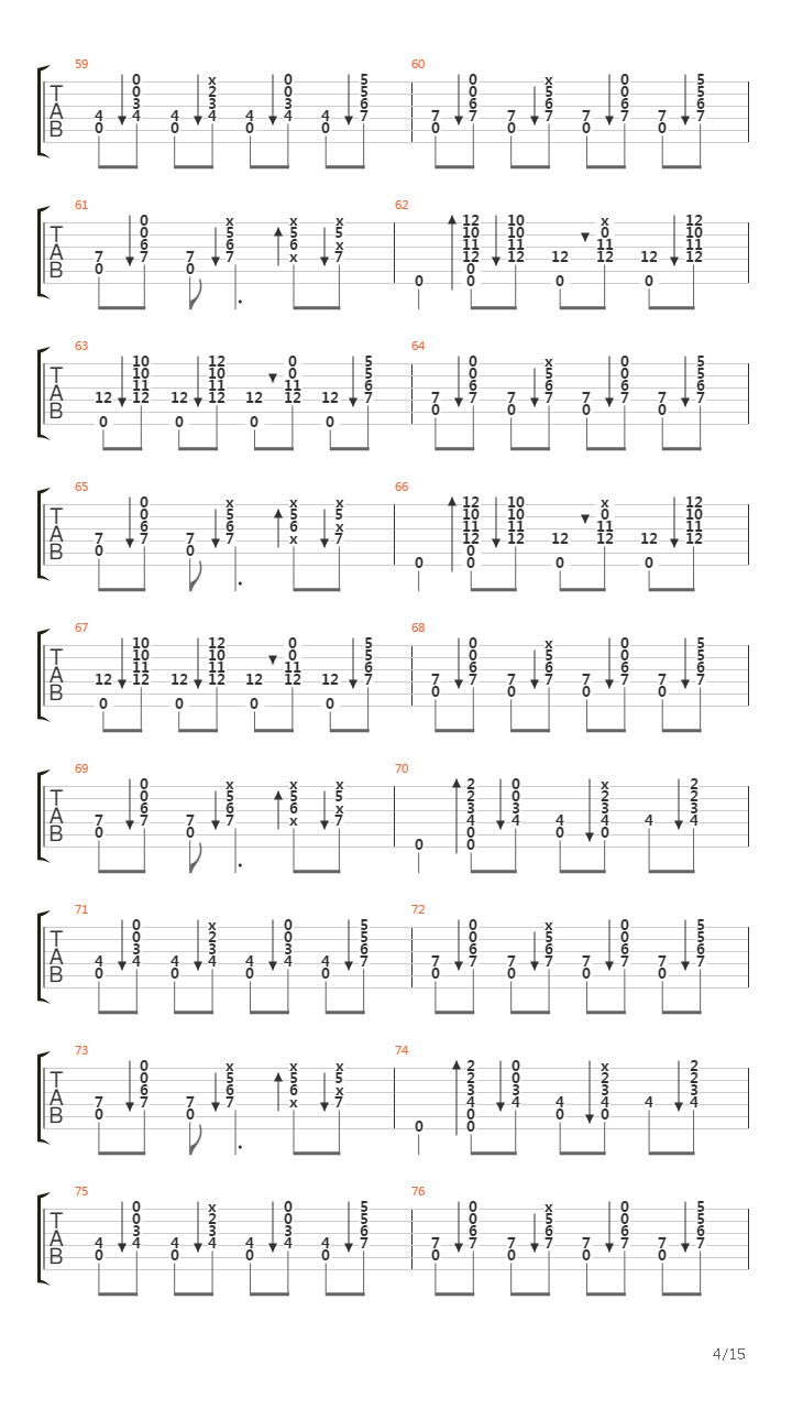 Southern Point吉他谱