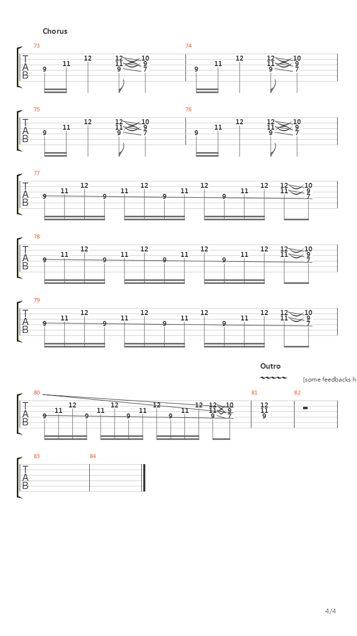 Crossing The Deadline吉他谱