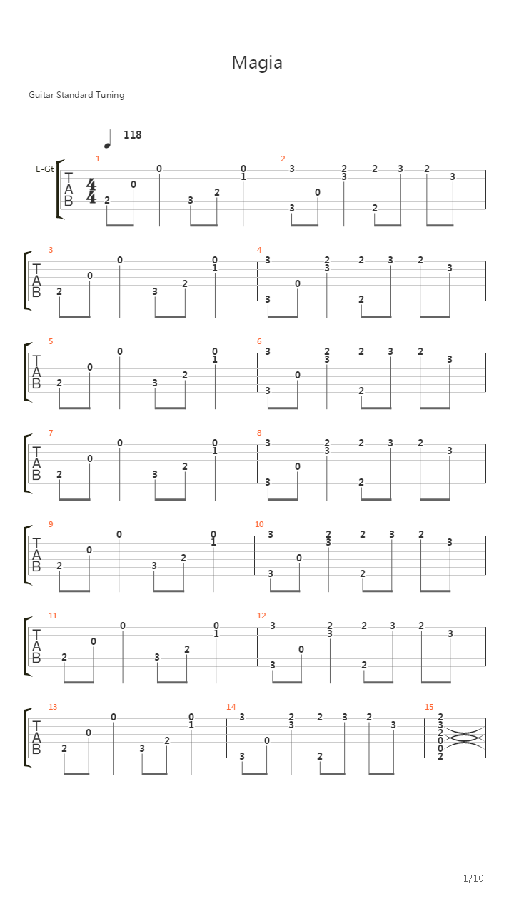 Magia吉他谱