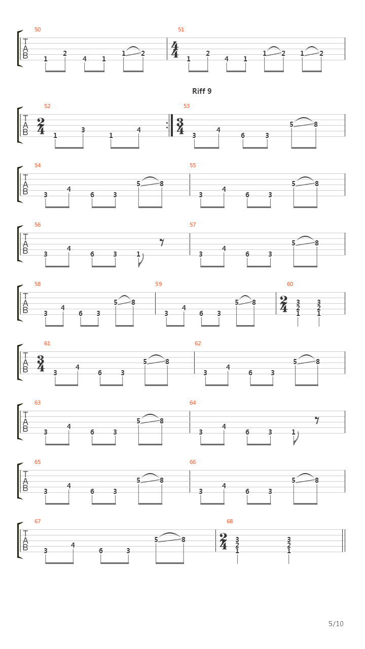 Coprophilic Asphyxia吉他谱
