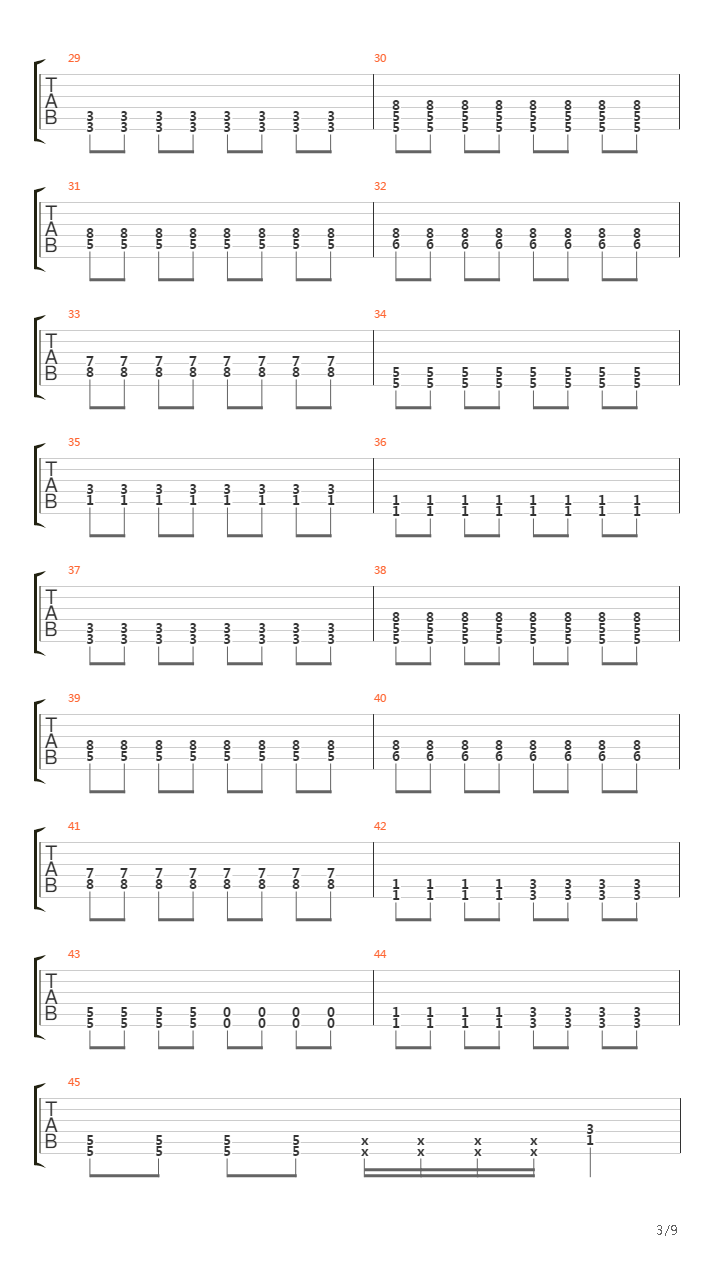 Acceleration吉他谱