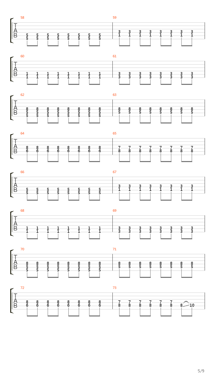 Acceleration吉他谱