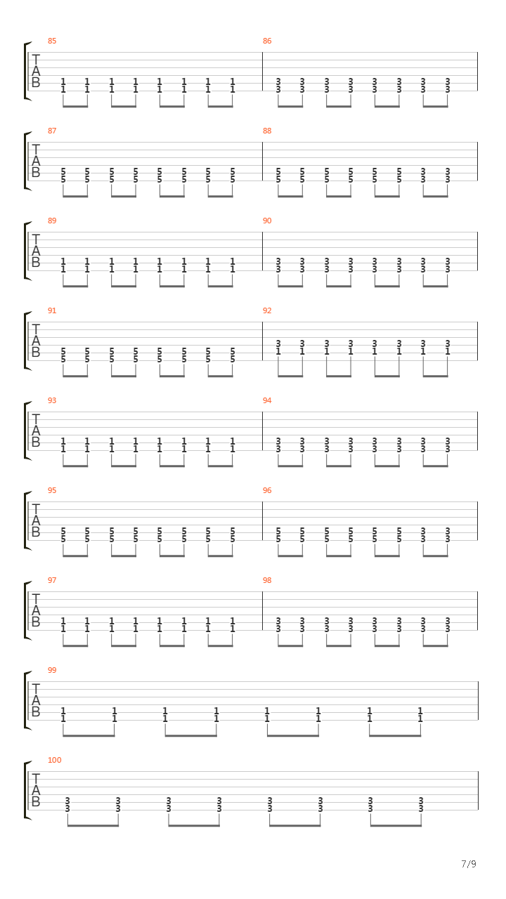 Acceleration吉他谱