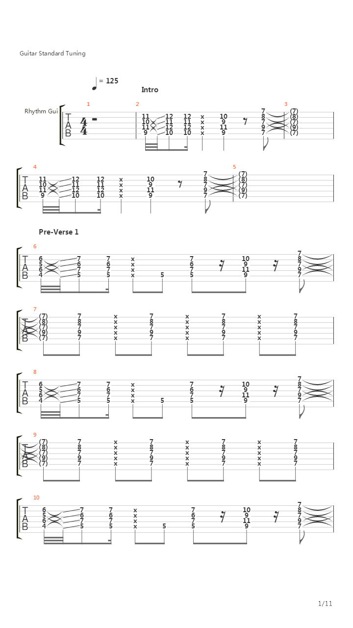 Foreign Language吉他谱