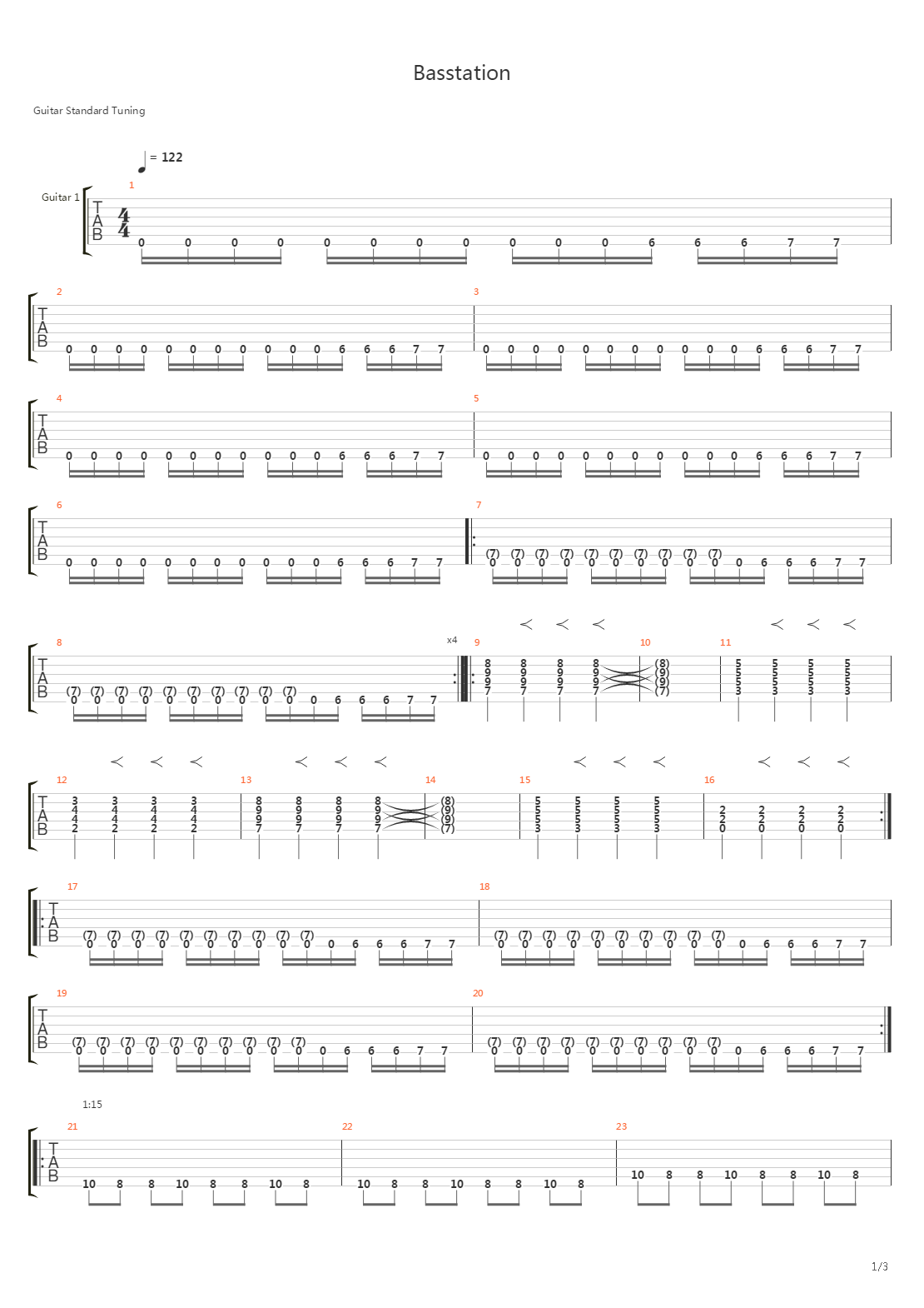 Basstation吉他谱