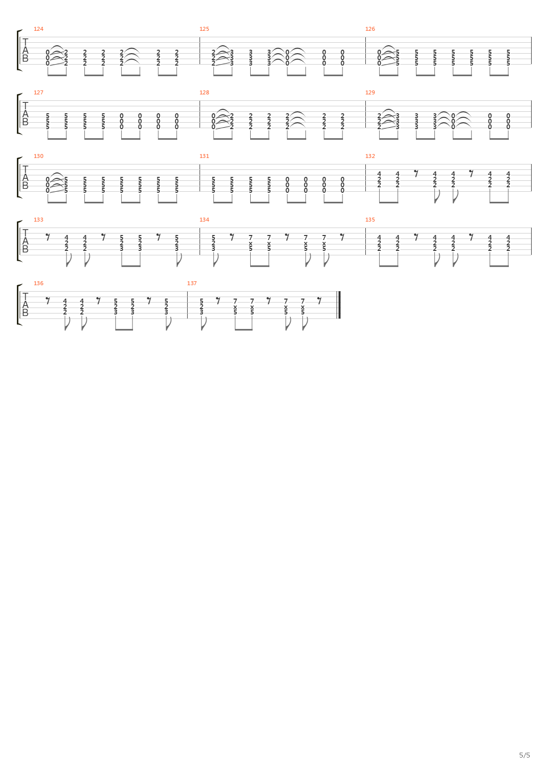 Russian Roulette吉他谱