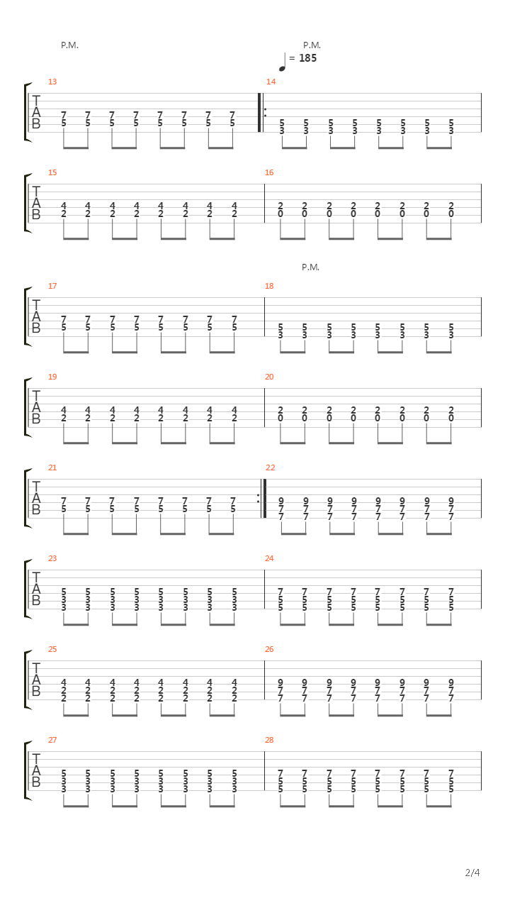 Cancion De Amor吉他谱