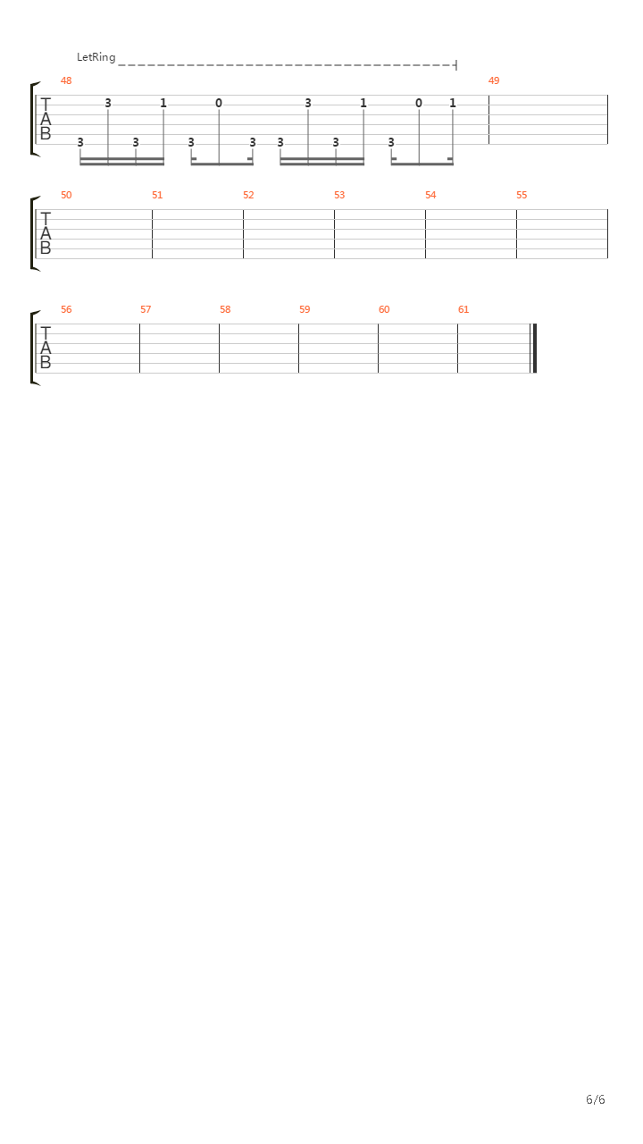 Away From The Sun吉他谱