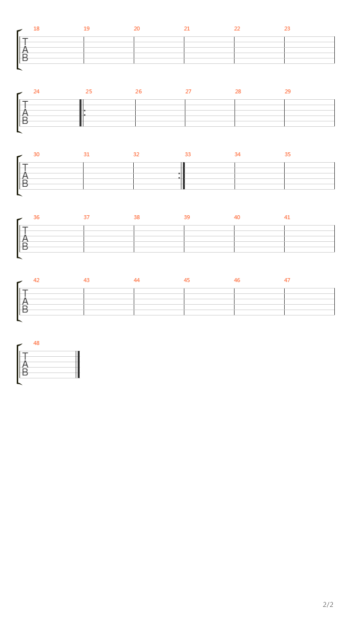 Away From The Sun吉他谱