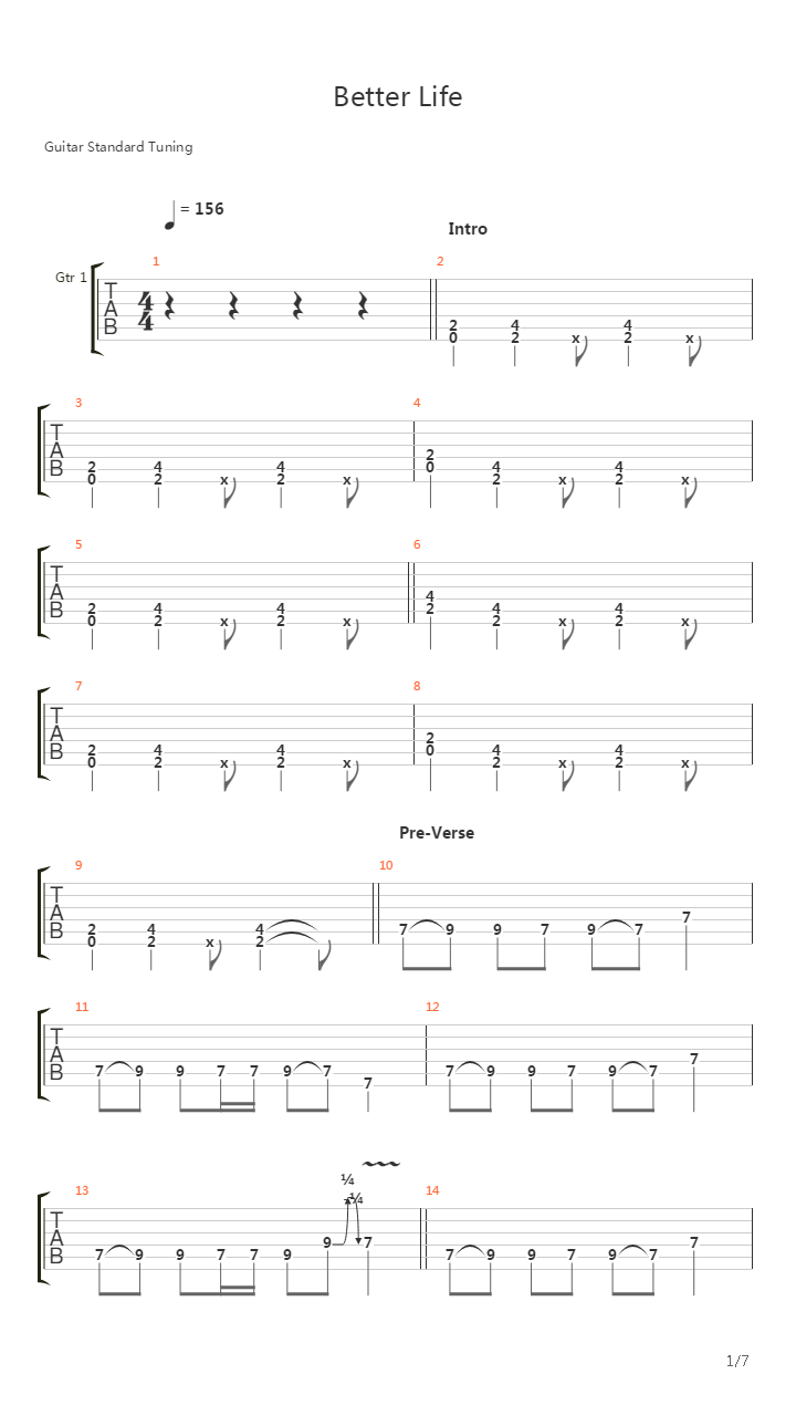 Better Life吉他谱