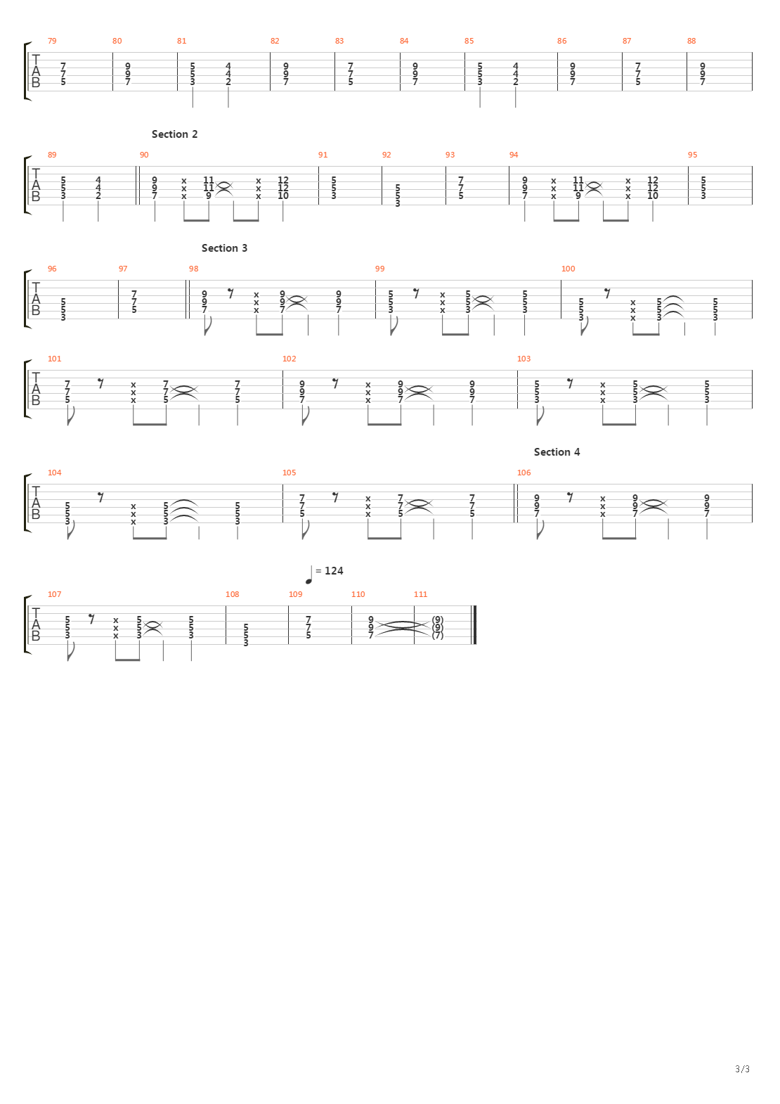 Going Down In Flames吉他谱