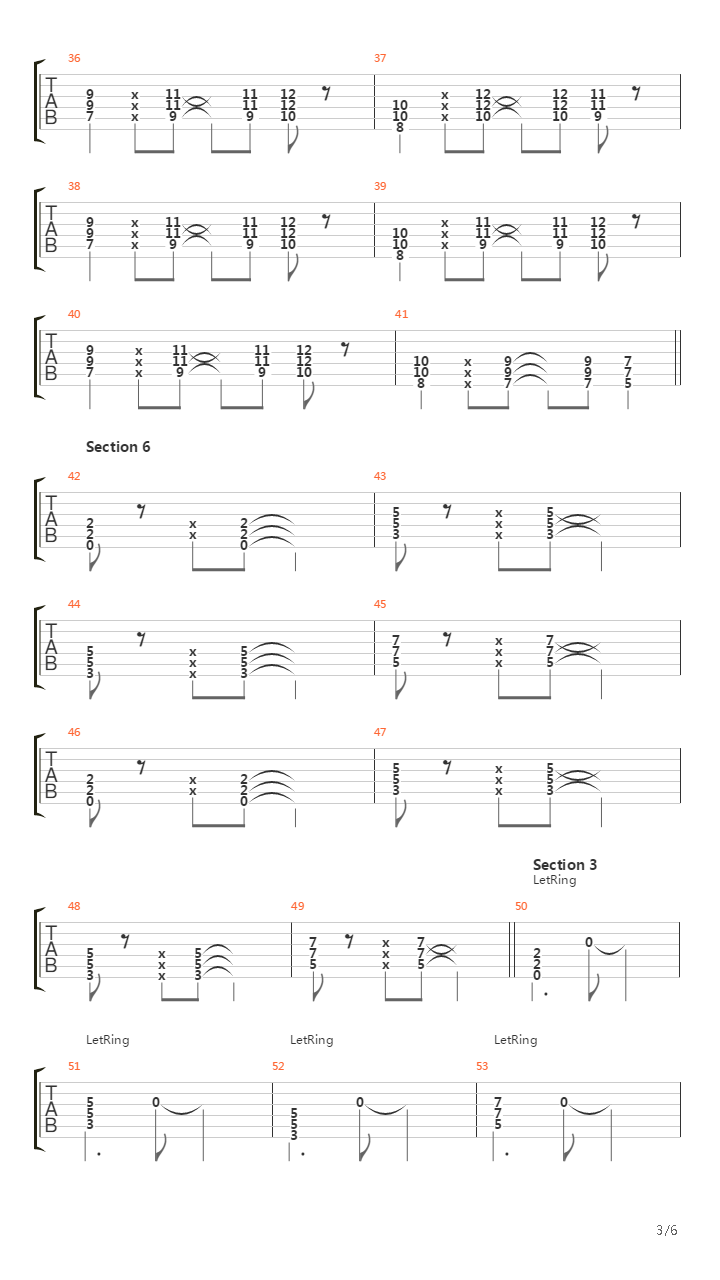 Going Down In Flames吉他谱