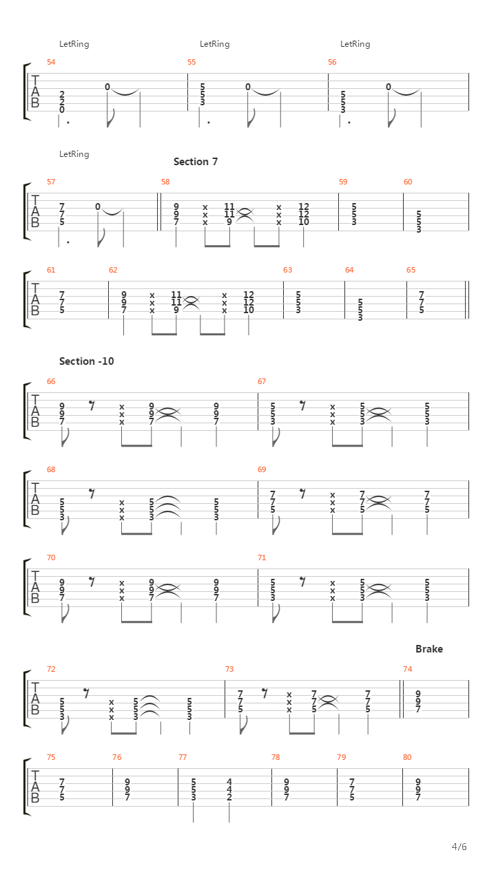 Going Down In Flames吉他谱