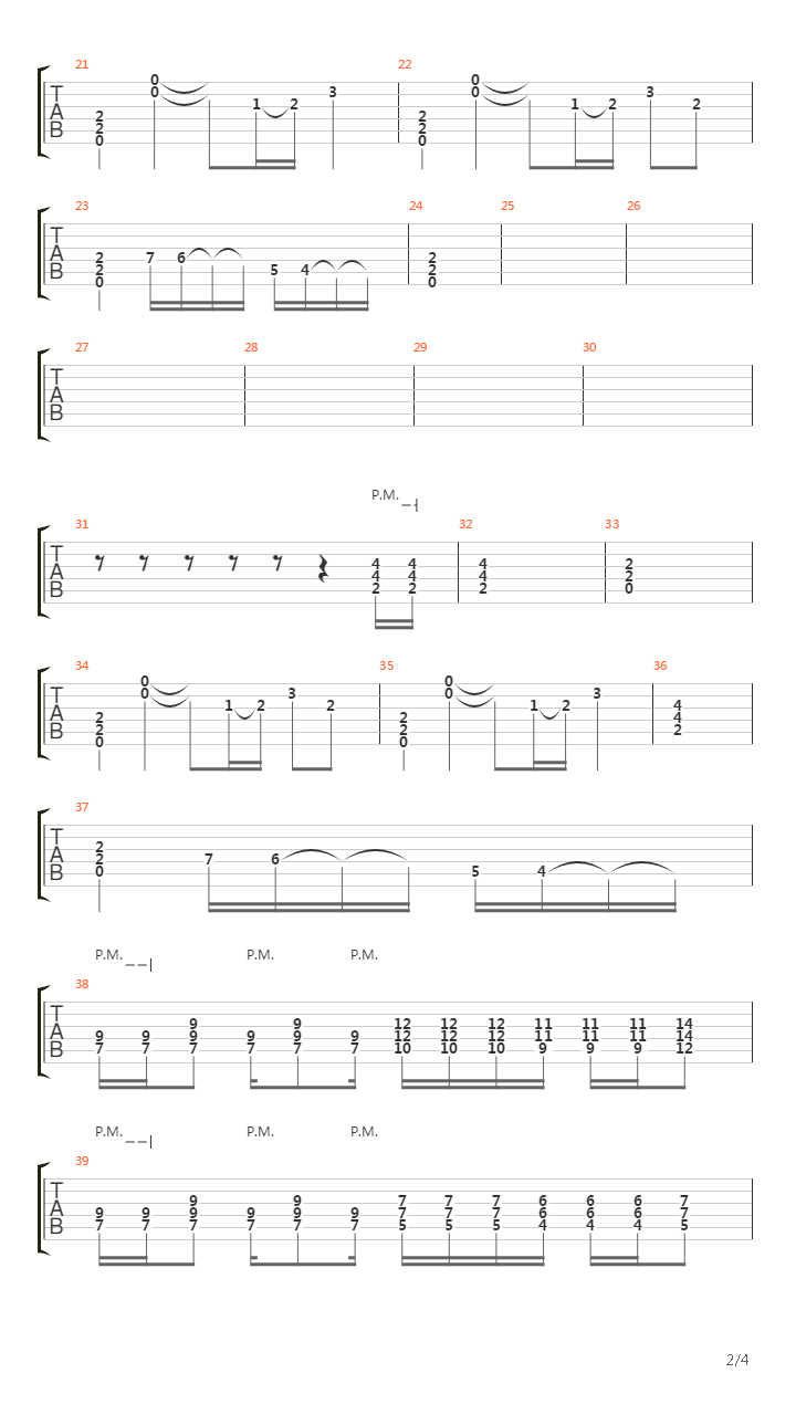 Running Out Of Days吉他谱