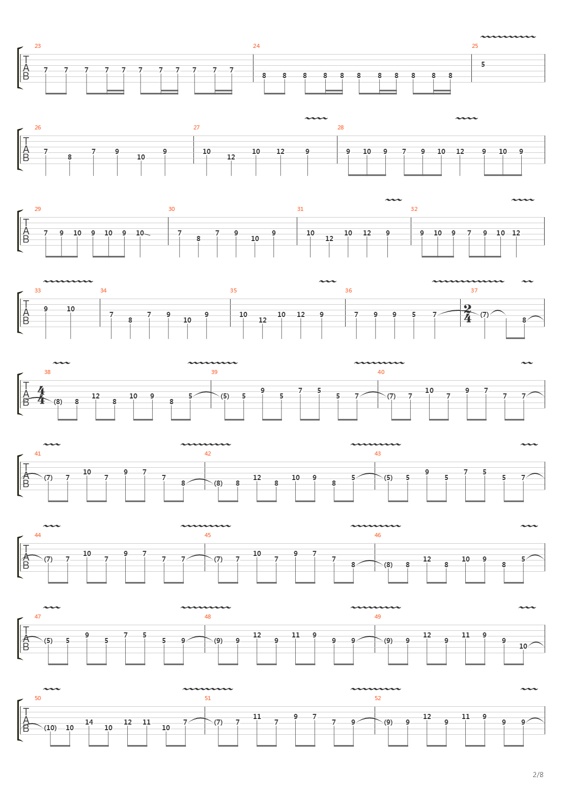 Axes Of Evil吉他谱