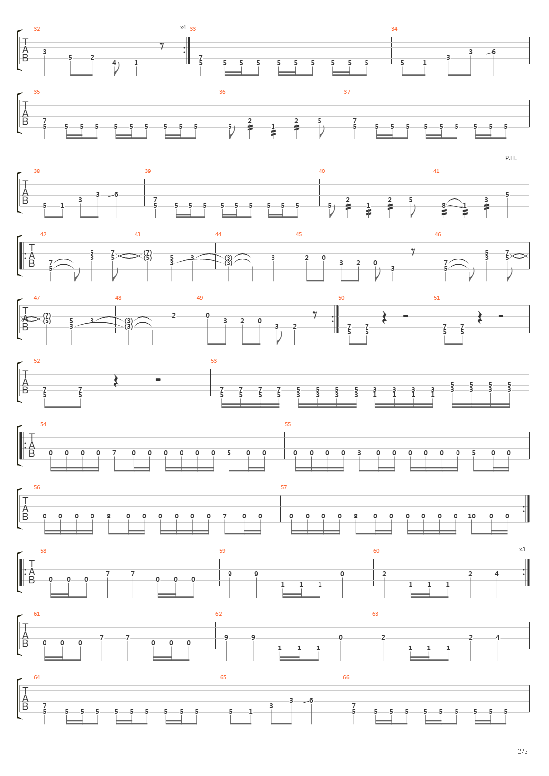 Fear On The Bridge吉他谱