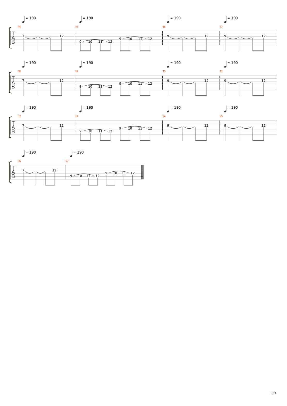 Preminition Of Pain吉他谱