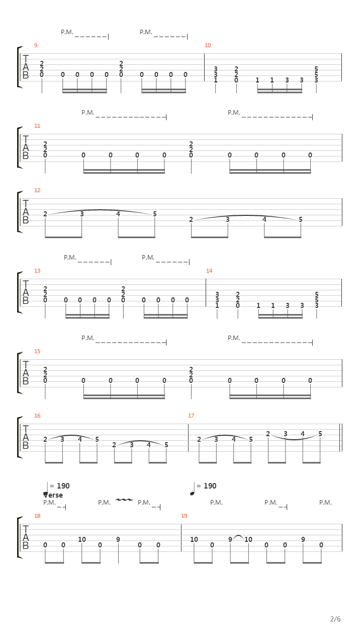 Preminition Of Pain吉他谱