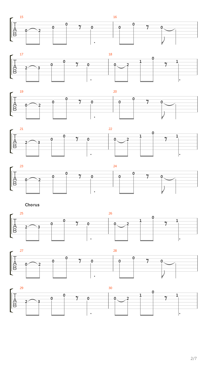 Amber吉他谱