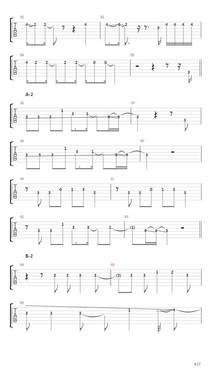 Creatures For A While吉他谱
