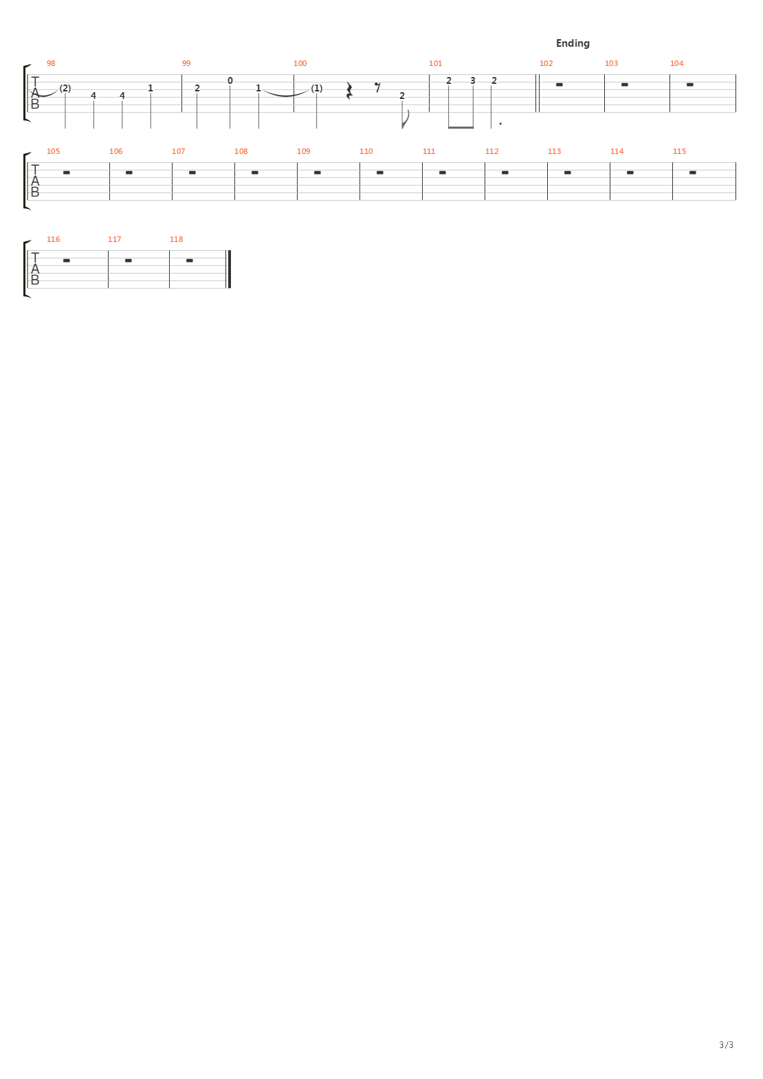 Eons吉他谱