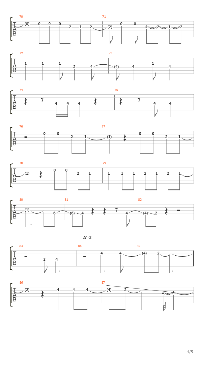 Purpose吉他谱