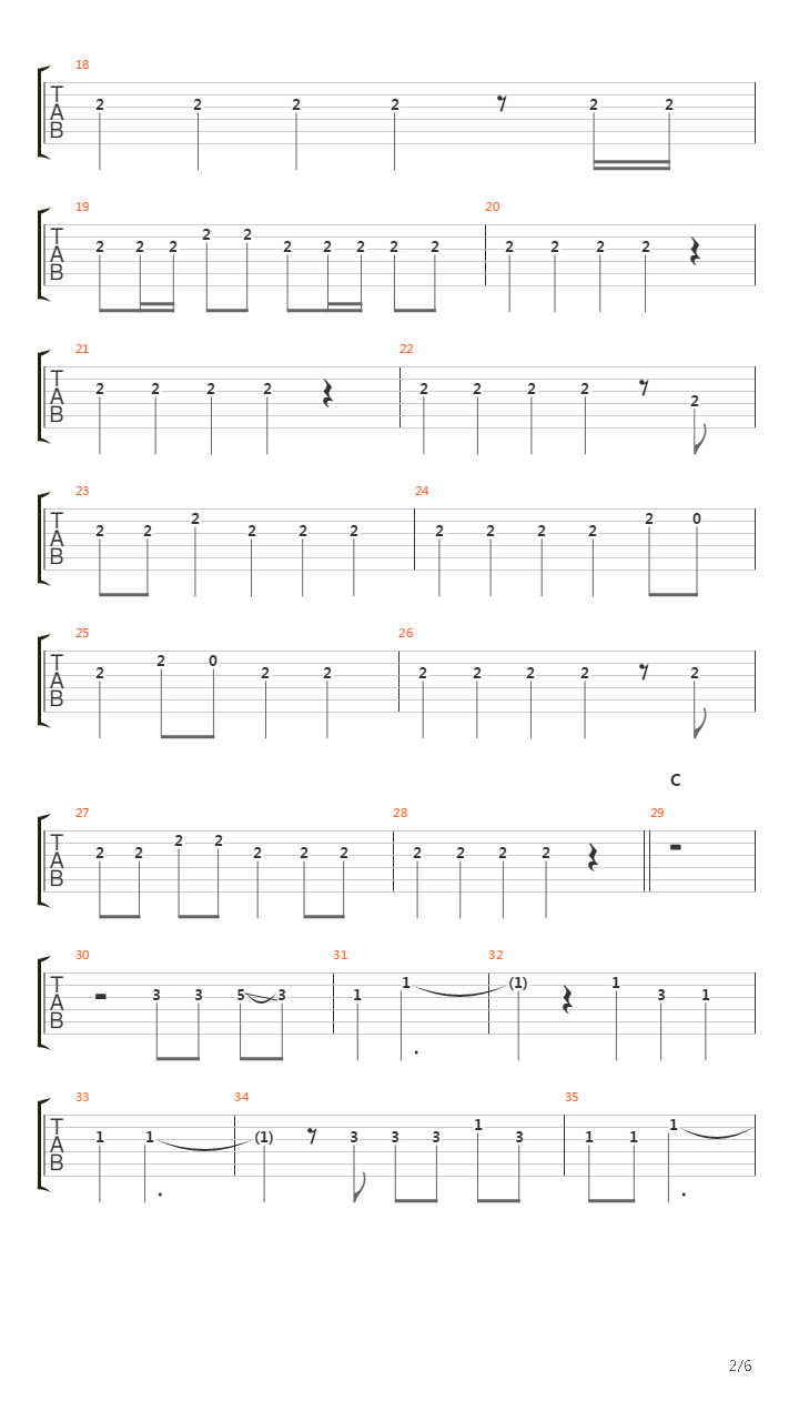 Transistor吉他谱