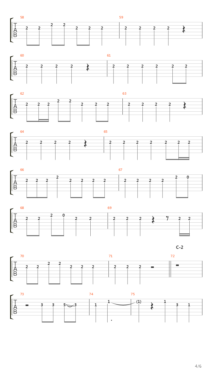 Transistor吉他谱