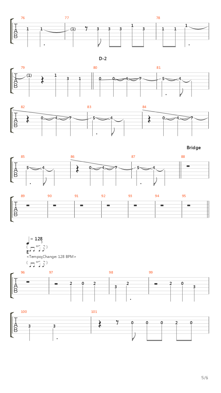 Transistor吉他谱