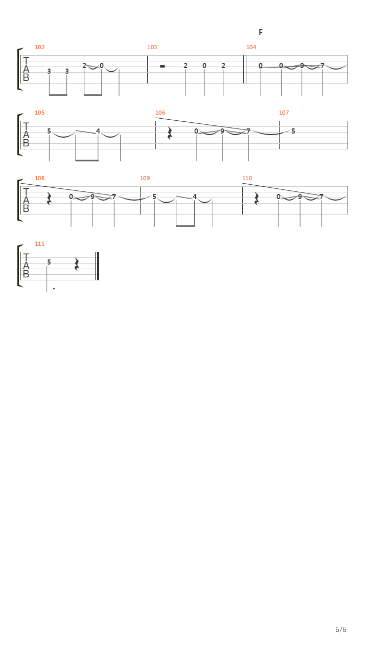 Transistor吉他谱