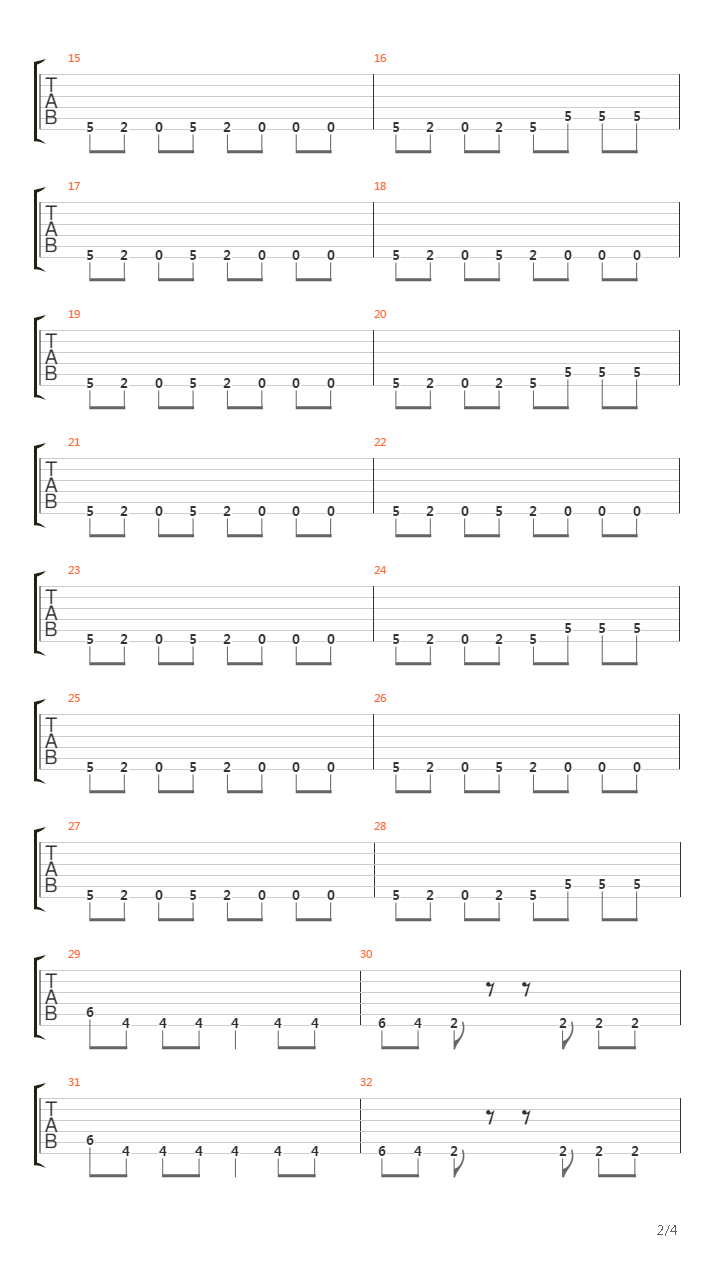 Transistor吉他谱