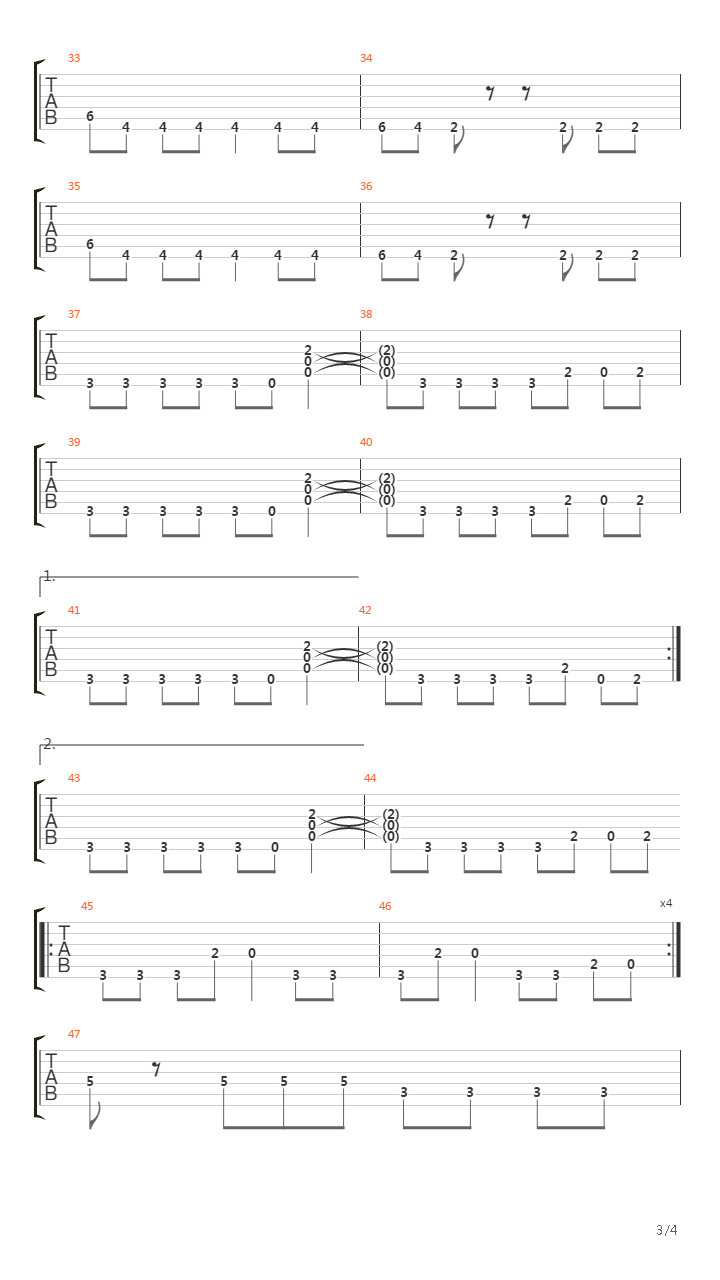 Transistor吉他谱