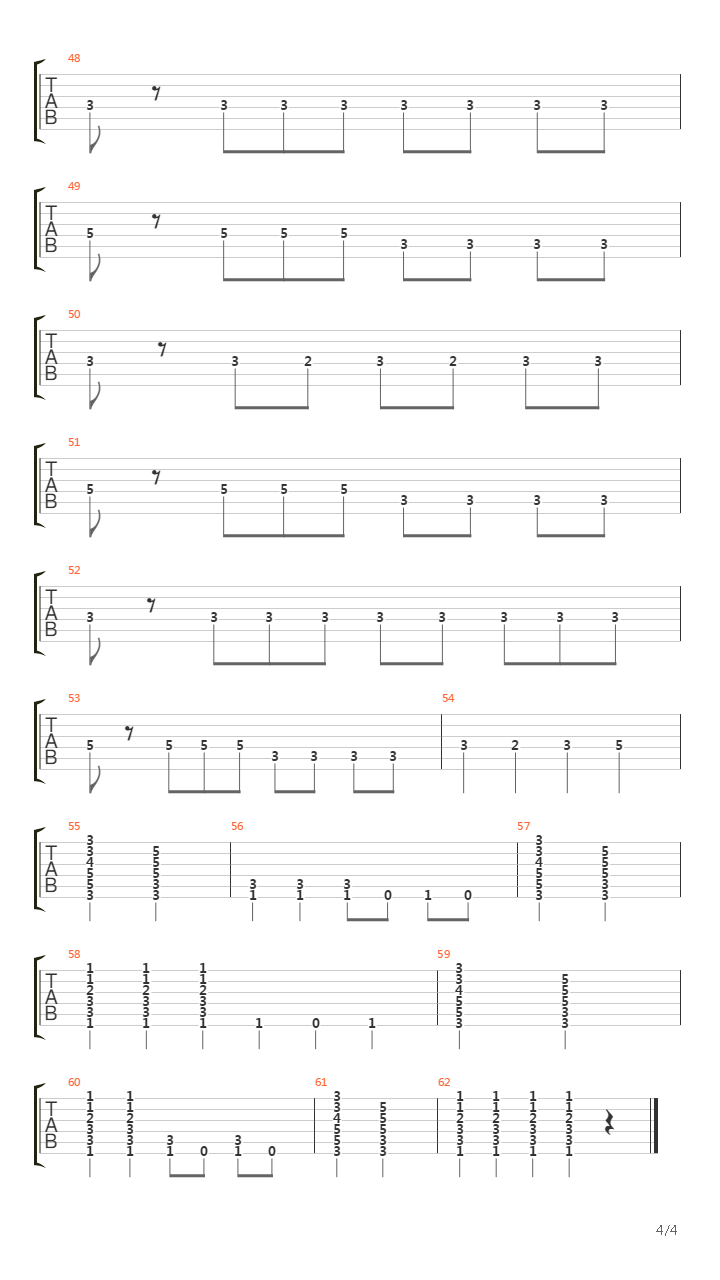 Transistor吉他谱