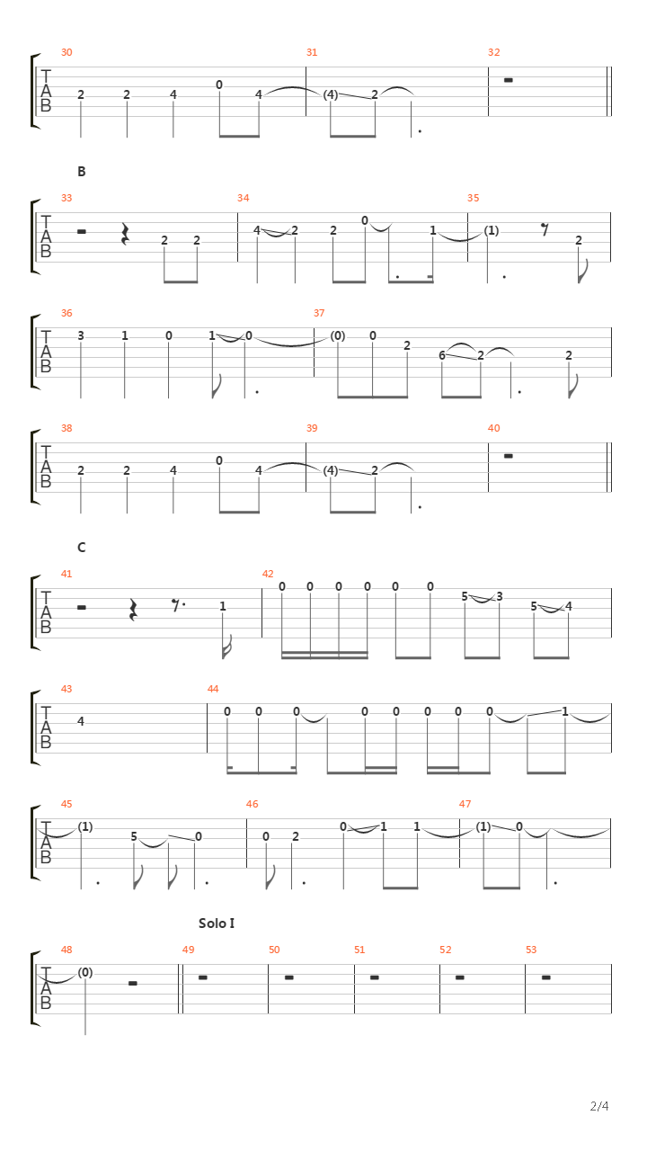 Use Of Time吉他谱