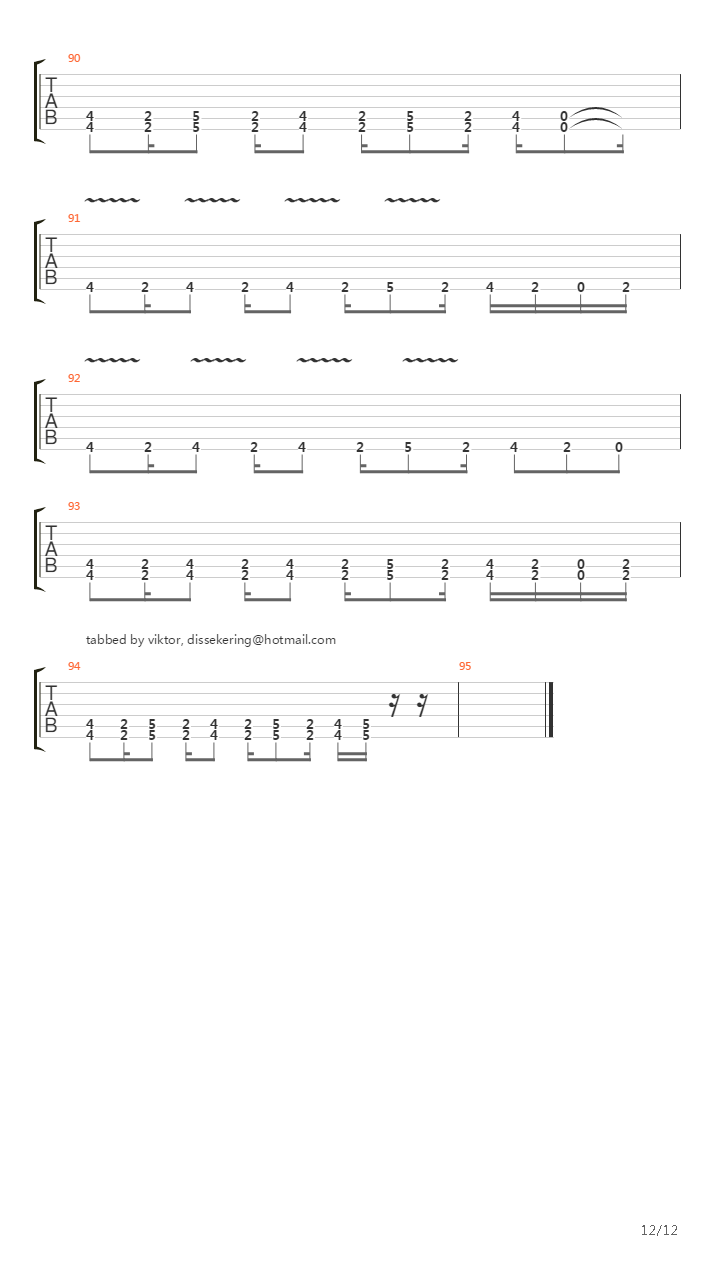At The End Of August吉他谱