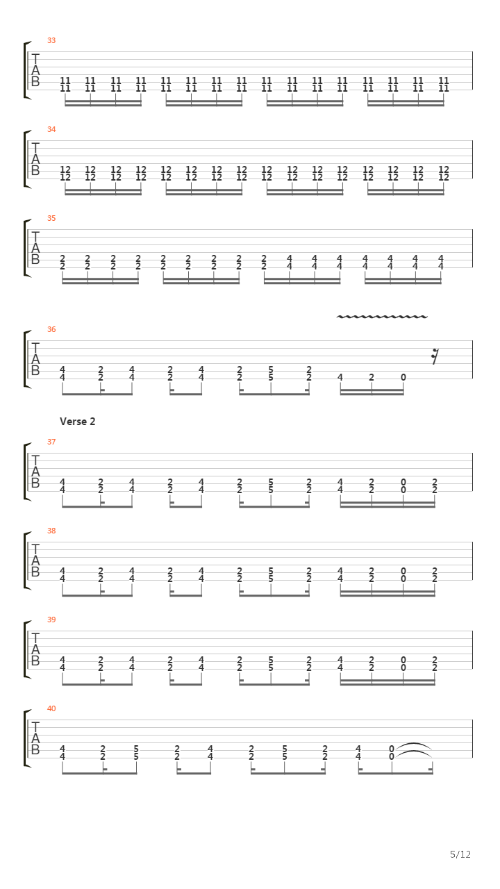 At The End Of August吉他谱