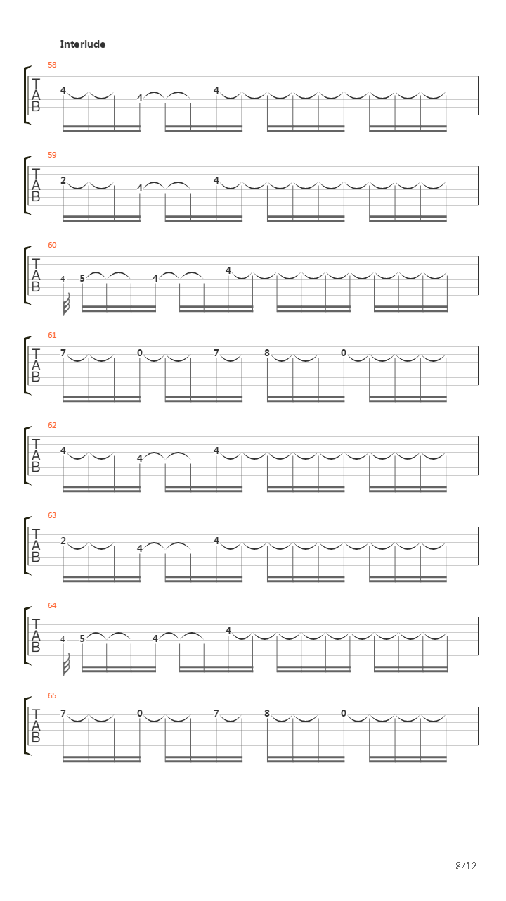 At The End Of August吉他谱