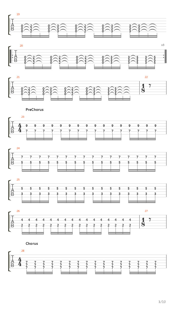 At The End Of August吉他谱