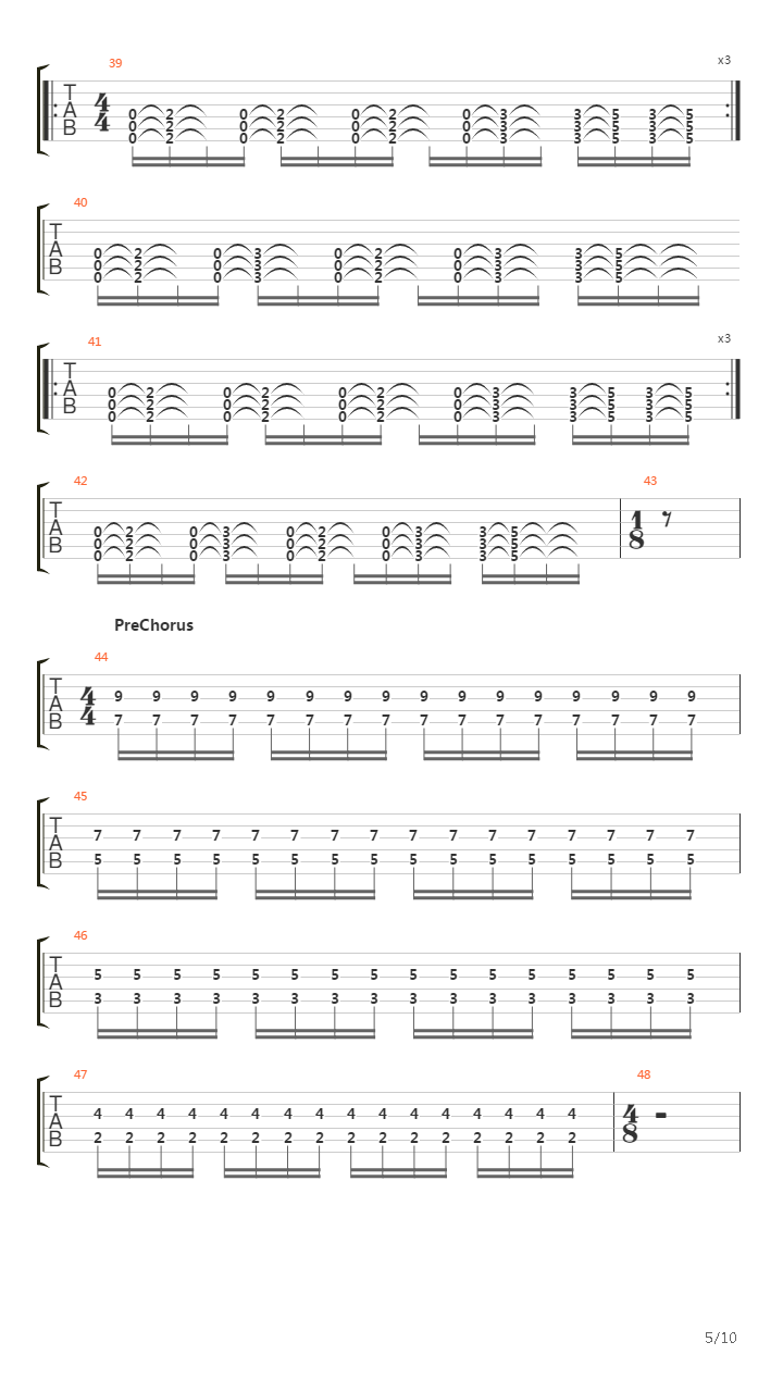 At The End Of August吉他谱