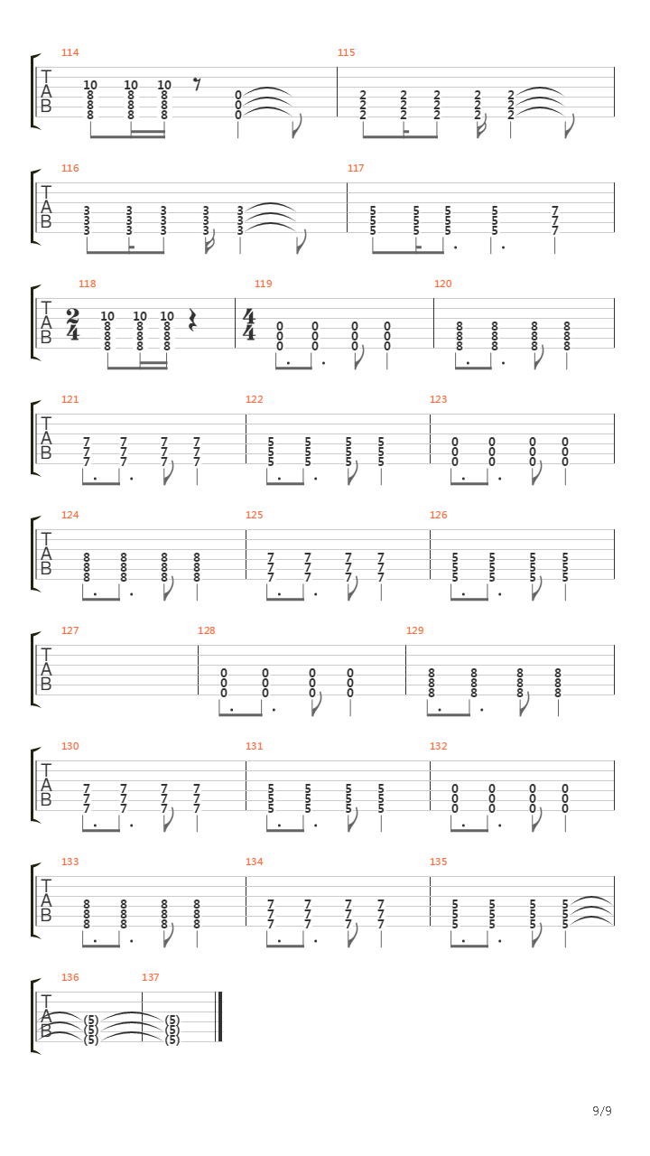 Aurora吉他谱