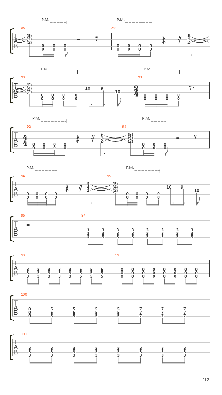 Felt Through A Phone Line吉他谱