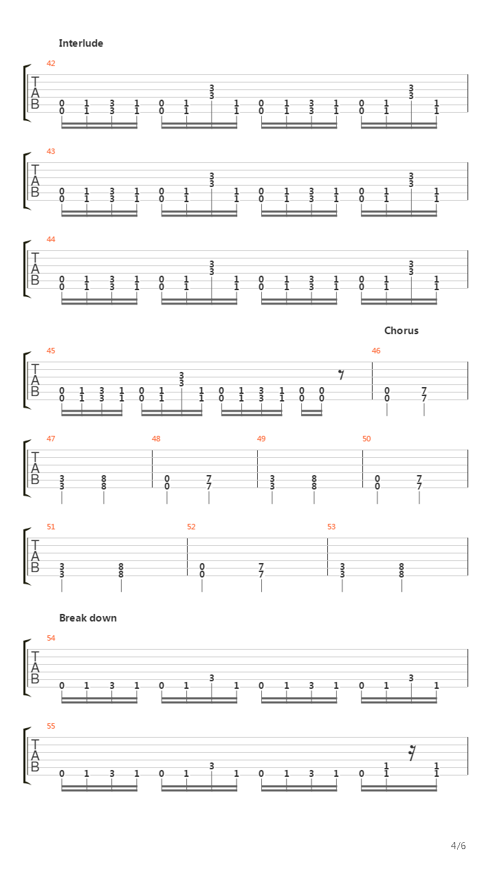 Turns To Ashes吉他谱