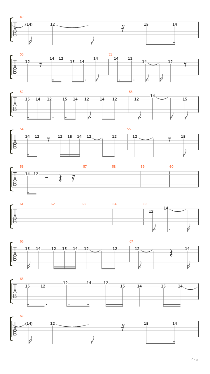 Wither Away吉他谱