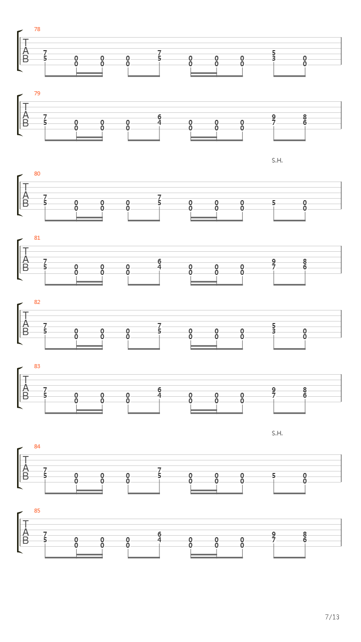 8 Foot Sativa吉他谱