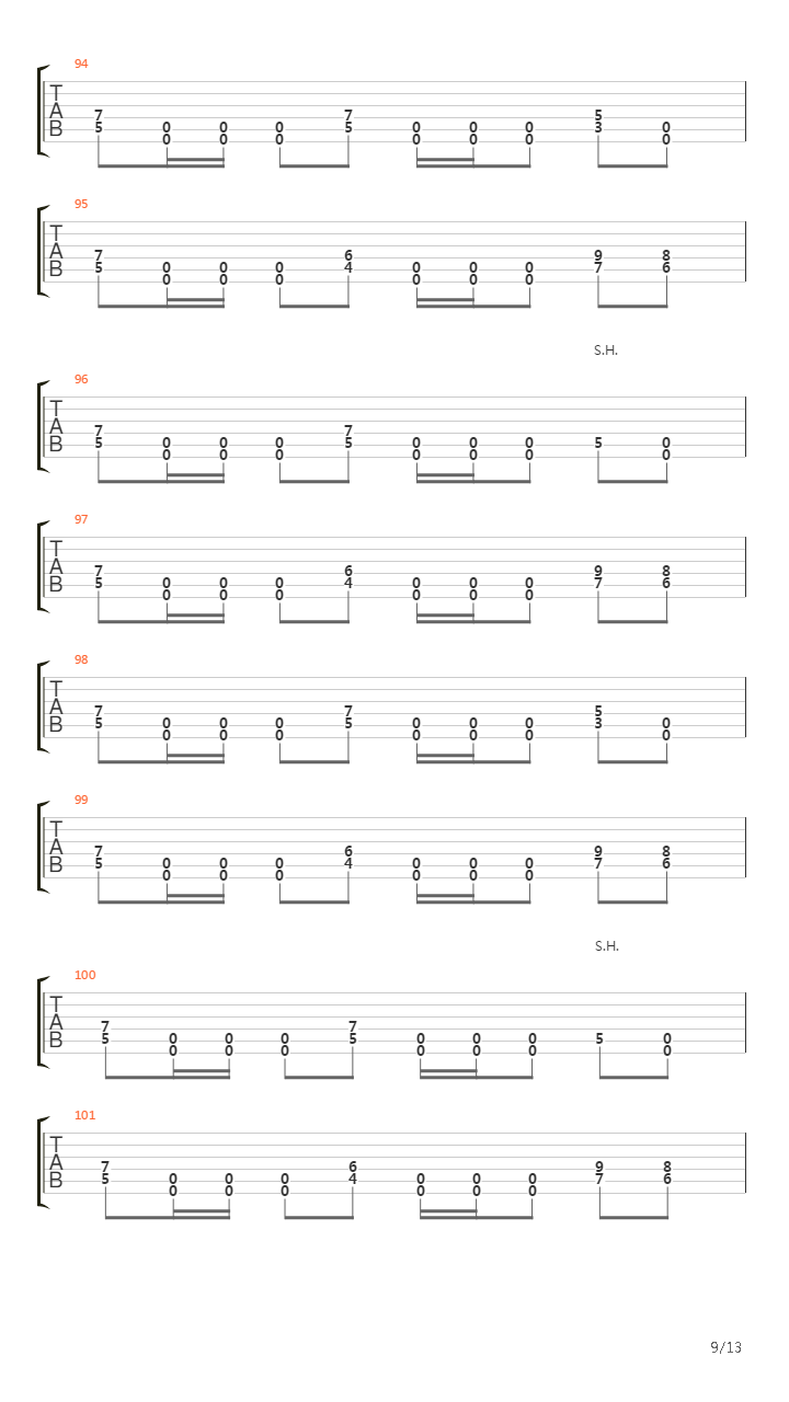 8 Foot Sativa吉他谱