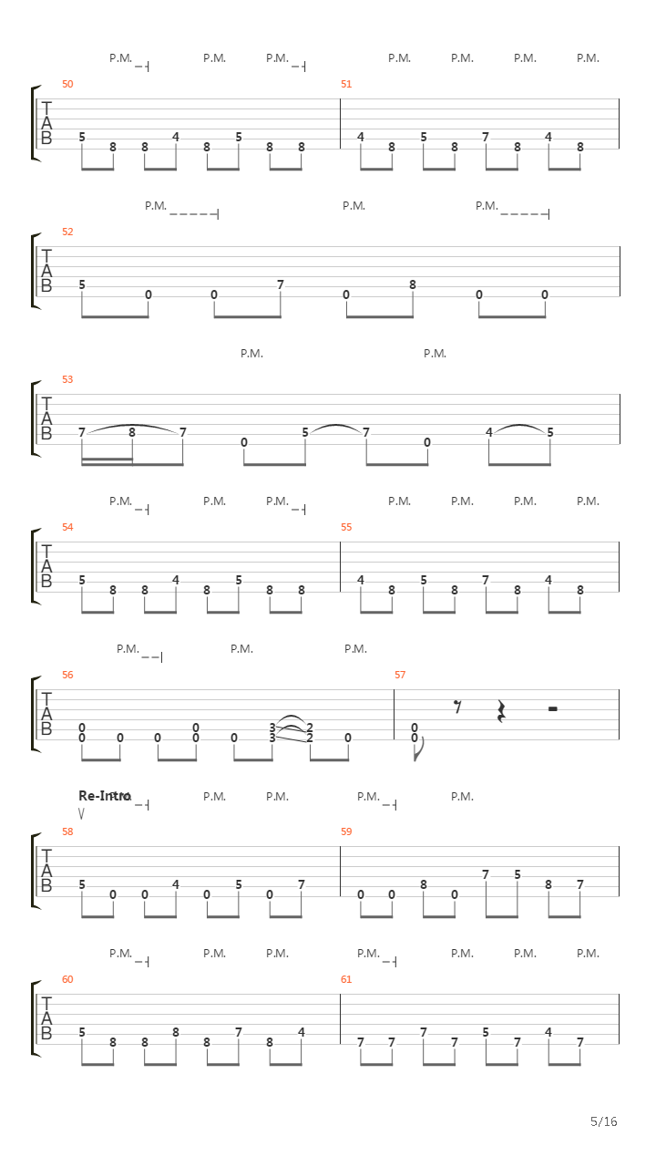 As It Burns吉他谱