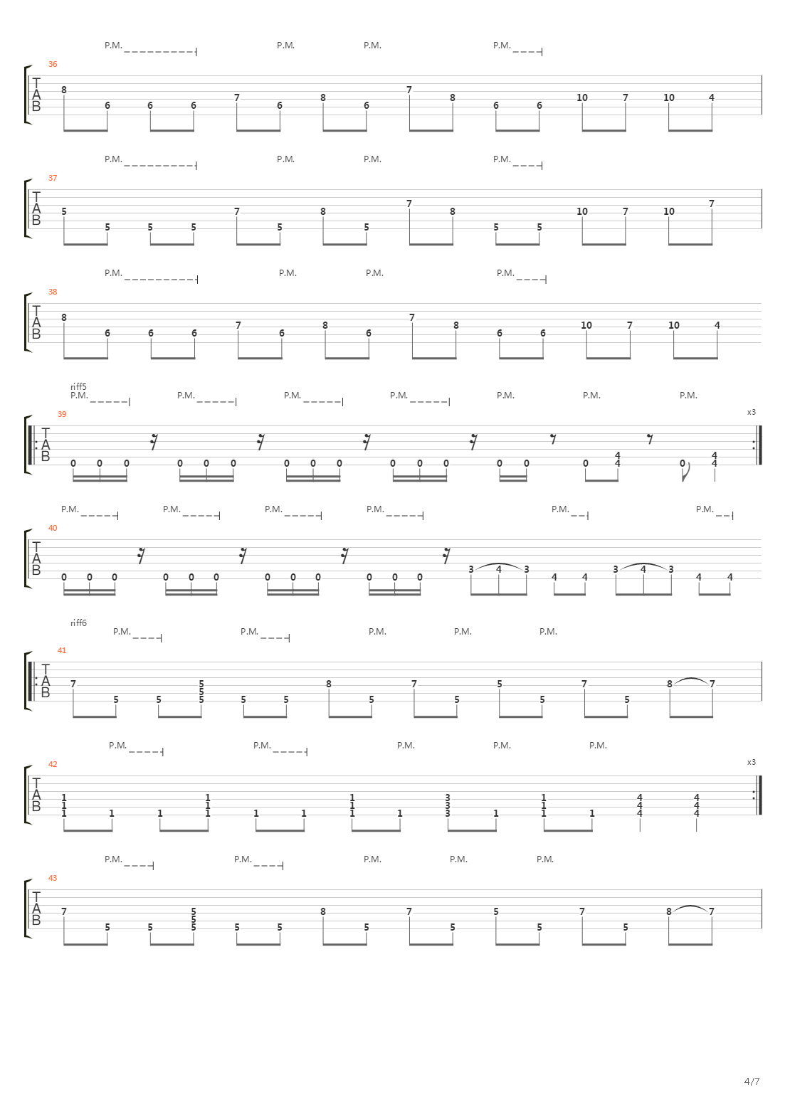 Exeunt吉他谱