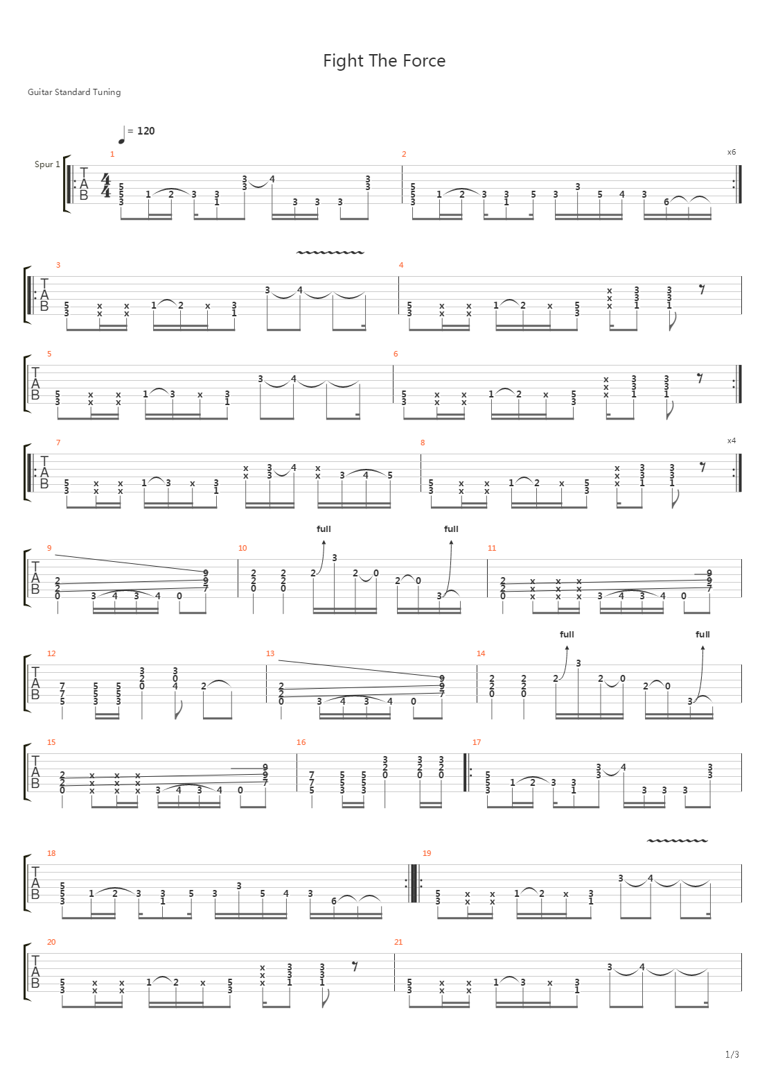 Fight The Force吉他谱