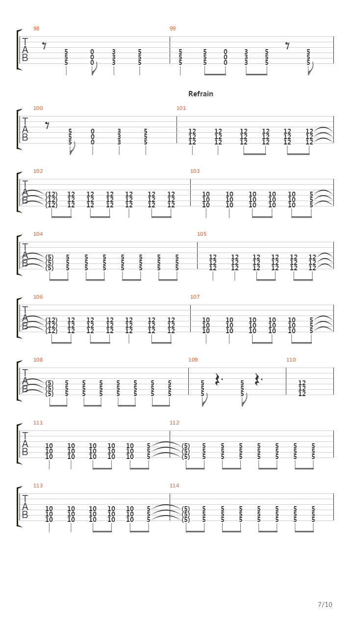 Ring Of Fire吉他谱